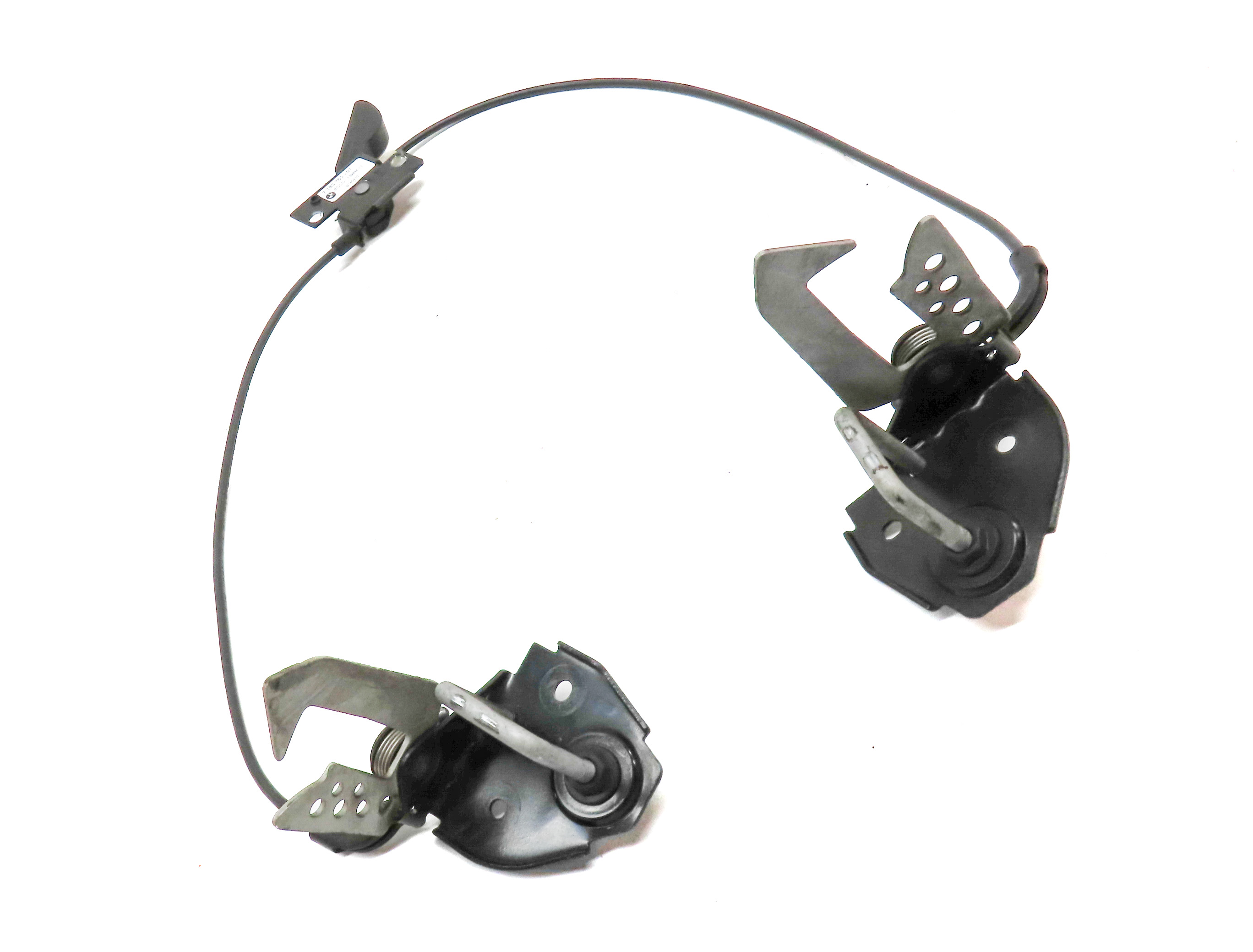 2012 BMW 750XI (F02) FRONT HOOD BONNET LID SAFETY HOOK CATCH LATCH SET/3 — exact item pictured